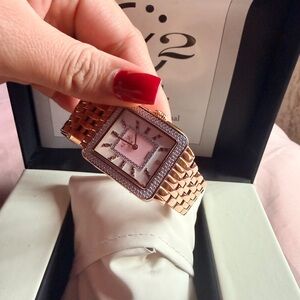 Rose Gold Women's Square Face Watch